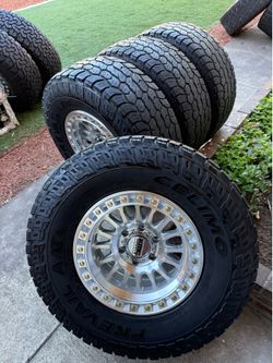 Kmc Chevy Silverado wheels and tires offset -10