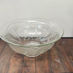 Decorative glass Punch Bowl 