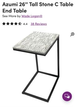 In Box 26” Tile Laptop C Table For Patio Or Living Room 