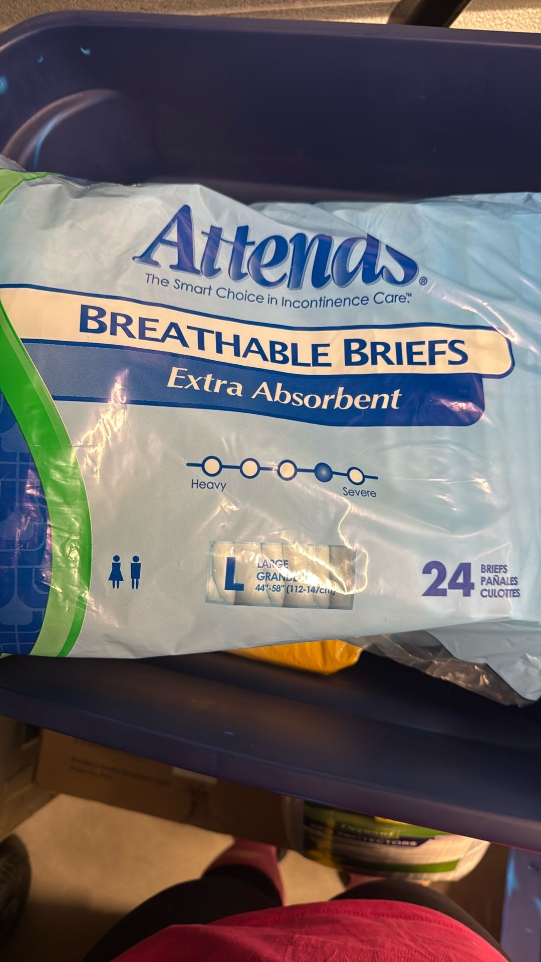 Attends Breathable Briefs, Extra Absorbent