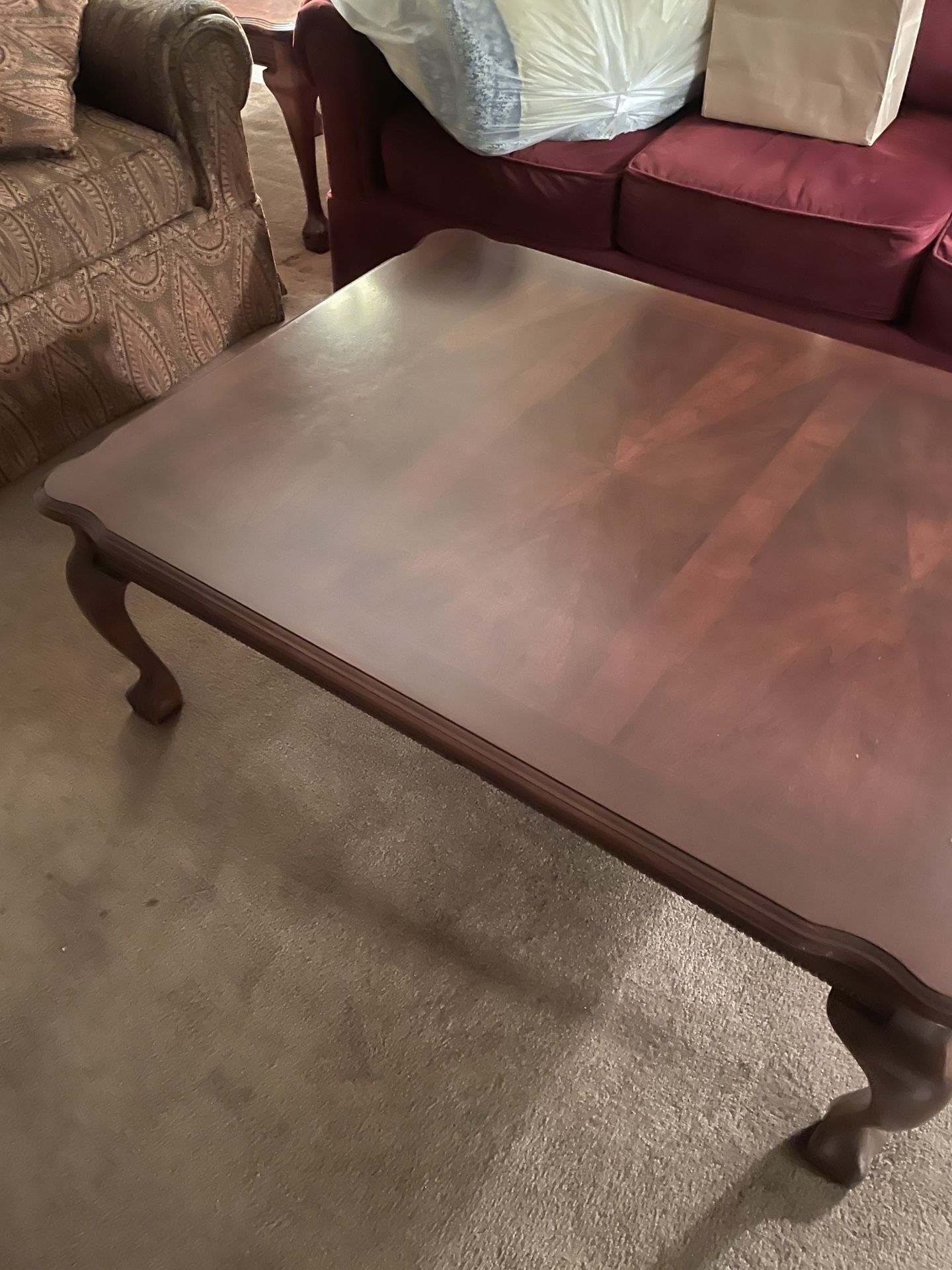 3 Piece Coffee Table And End Table 