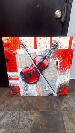 Violin Canvas Wall Art Painting