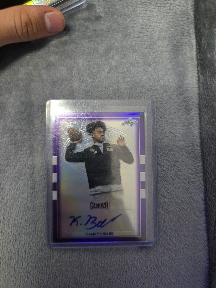 Signed Football Cards