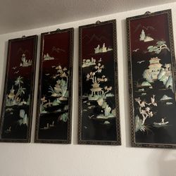 4 Chinese Wall Decor $80