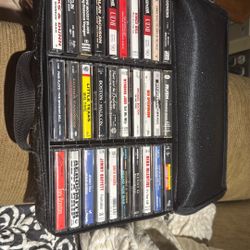Case Logic Case Plus Over 30 Cassettes With Popular Bands