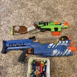 Nerf Guns (Rival Nemesis and Zombie Striker)