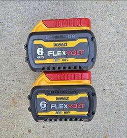 Dewalt 60v Flexvolt Batteries 6.0 Ah Brand New Price For Both 