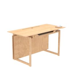 Beautiful birch electric sit-stand desk - Mateo Goods - artist-designed - 28 x 48