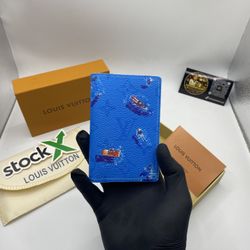 LV Pool Blue Pocket Organizer 