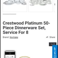 Crestwood China 50 piece Gold Rim Great for Holidays $250