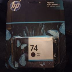 Two Unopened HP Printer Ink Black 74 