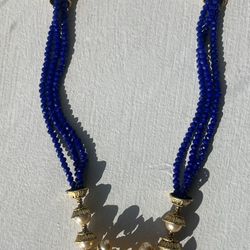 Bollywood/Indian Bridal Blue Gem Necklaces