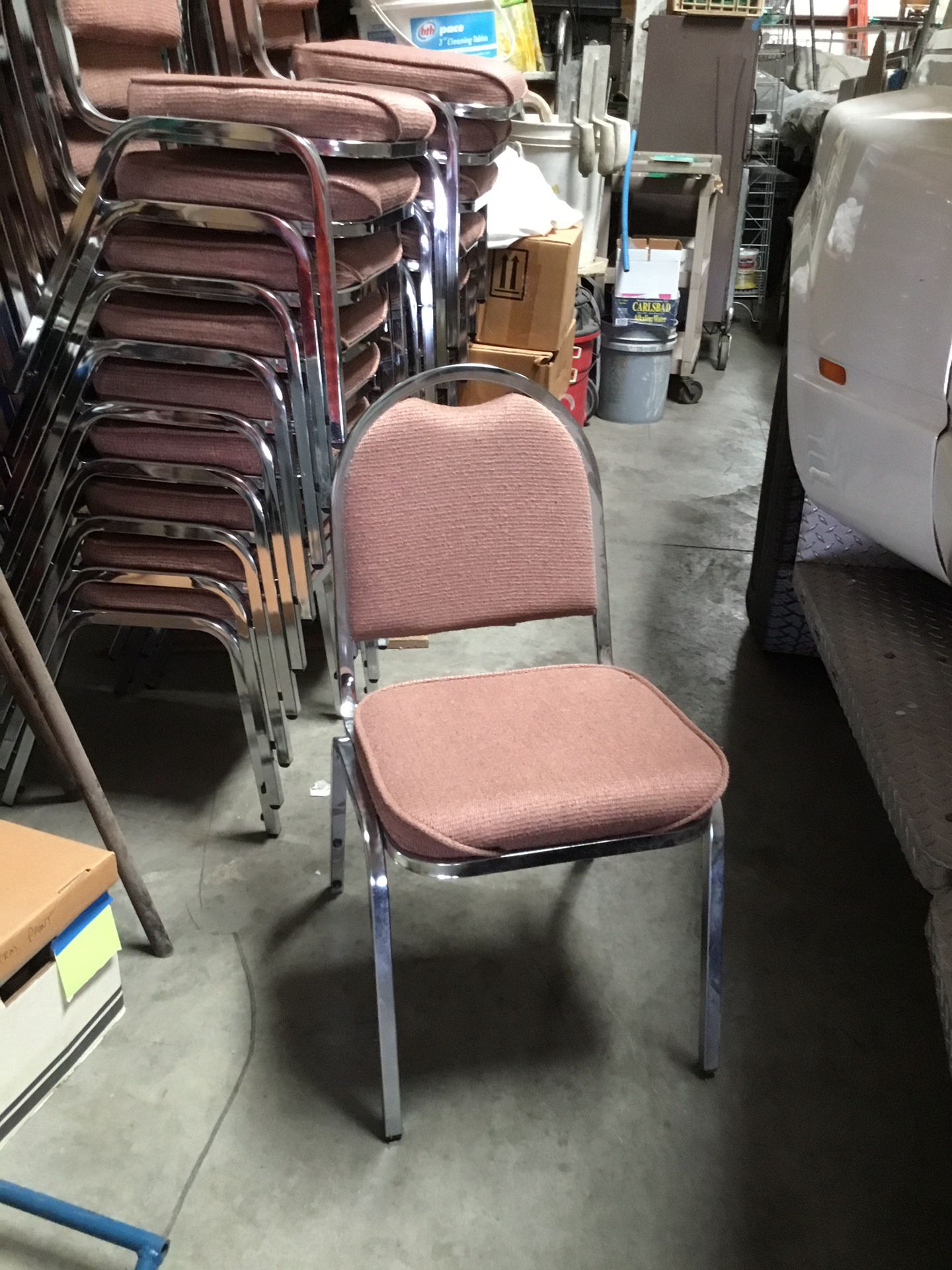 UPHOLSTERED STACK CHAIRS
