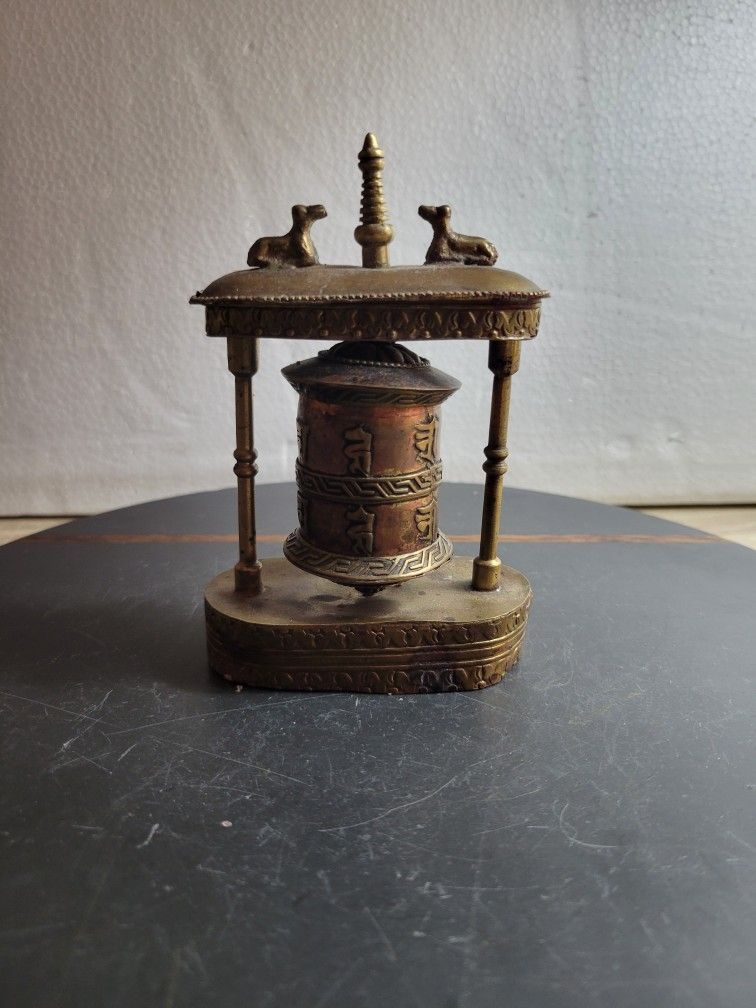 Prayer Wheel-Tibetan- good condition See pictures and video for more details . (FIRST COME)