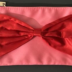 Small Pink and Red Makeup Pouch