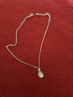 Cute snowman necklace