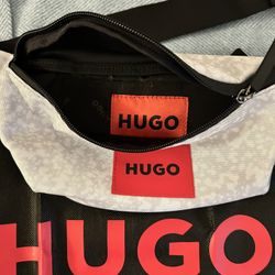 Boss Hugo Boss Mens Light Grey Polyester Ethon Belt Bag