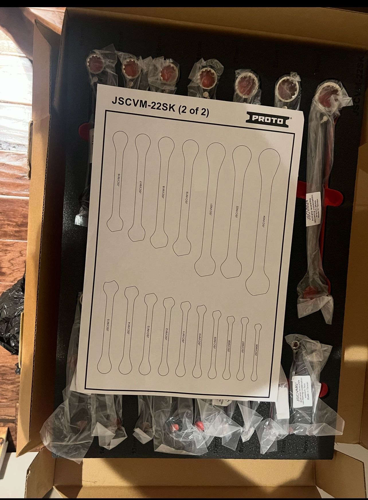 Snap-on 12-Piece SAE Double Box End Ratcheting Wrench Set