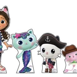 Gabby Dollhouse Birthday Party Character Cutouts