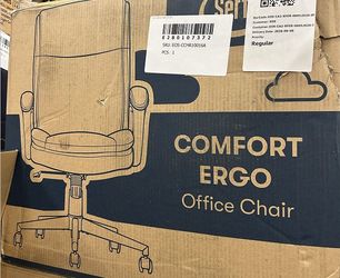Serta Comfort Ergo Executive Office Chair – Cognac Bonded Leather (New in Box)