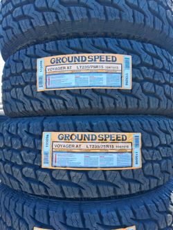 235-75-15 !!! GROUNDSPEED LT A/T !!! $420 LAS 4 LLANTAS MONTADAS Y BALANCEO INCLUIDO 👌