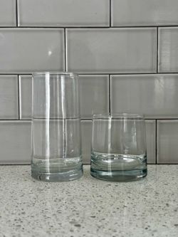 Set of 14 Tapered Highball & Double Old Fashioned Glasses Glassware