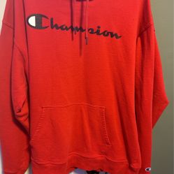 Red Champion Pullover