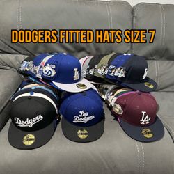 MLB New Era Los Angeles Dodgers Patch And Non Patch Many Color Ways 59fifty Fitted Hats Size 7