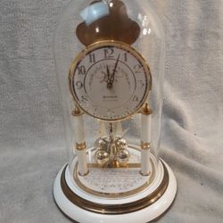 Benchmark Germany Anniversary Clock, Brass & Enamel