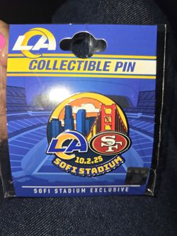 Los Angeles Rams vs San Francisco 49ers Game Pin 2025