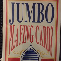 Jumbo Size Full Deck Playing Cards Brand New Sealed Package 