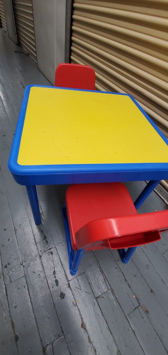 Vintage Fisher Price Table And 2 Chairs.