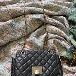 Michael Kors - Quilted Black Leather Shoulder Bag 