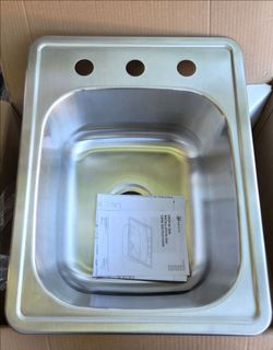 17 inch single stainless steel sink