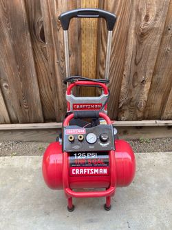 Air Compressor Craftsman 5 Gallon Portable Cart Like New