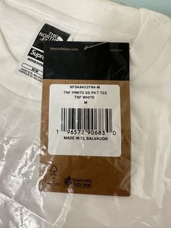 Supreme X The North Face Printed Pocket Tee White Size M for Sale