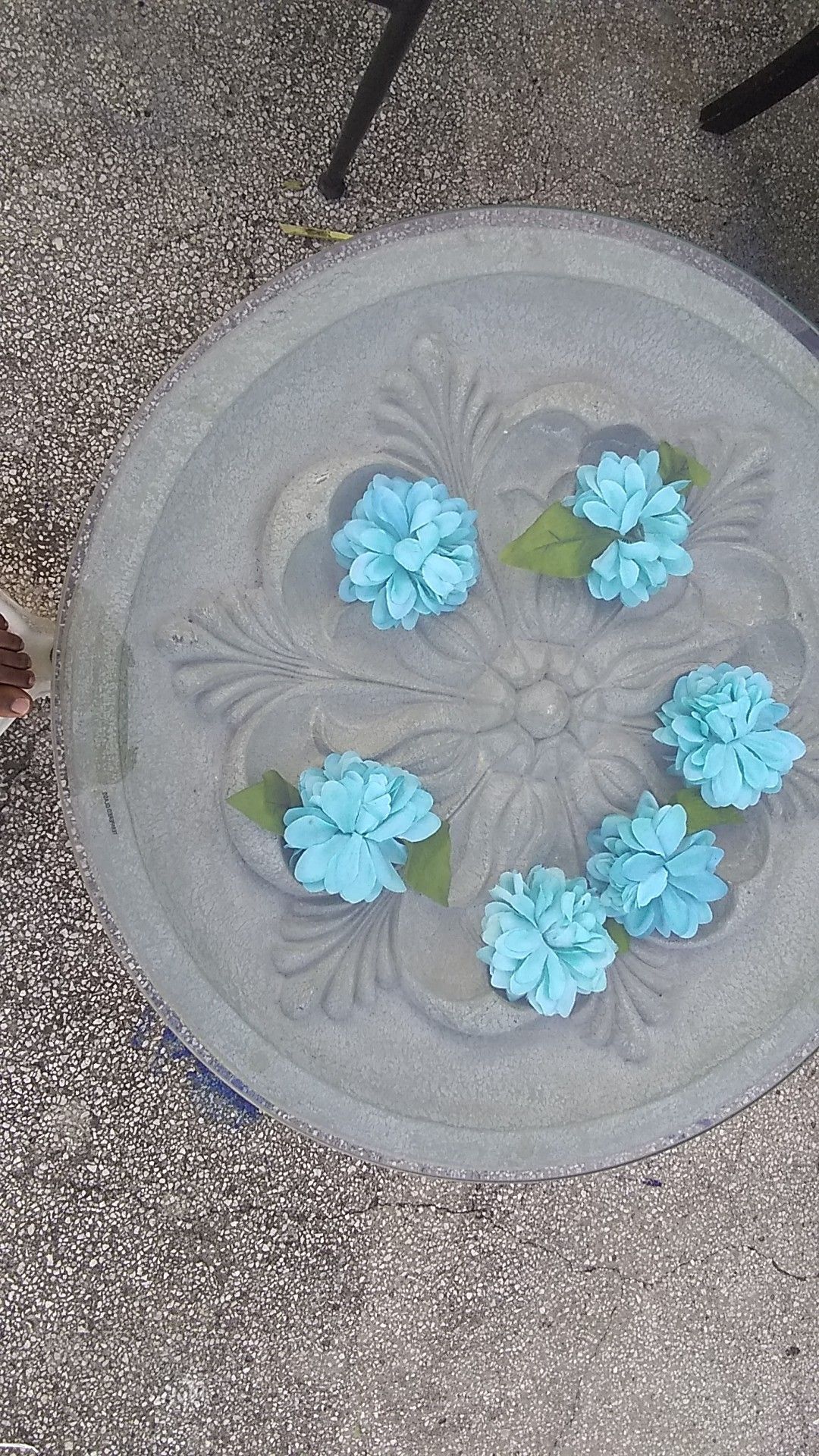 Glass top coffee table