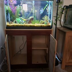 29 Gallon Aquarium And Accessories.