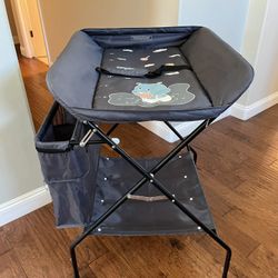 Rolling Foldable Diaper Cart Changing station 