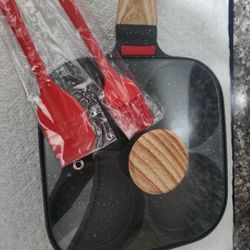 4-Cup Aluminum Nonstick Egg Pan with Lid, Suitable for Gas Stove & Induction Cookware