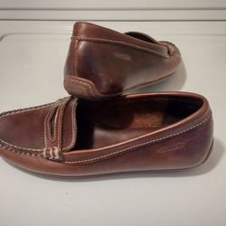 7 M Womens Sebago Brown Penny Loafer Flats