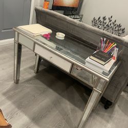 Mirror Grey Desk 