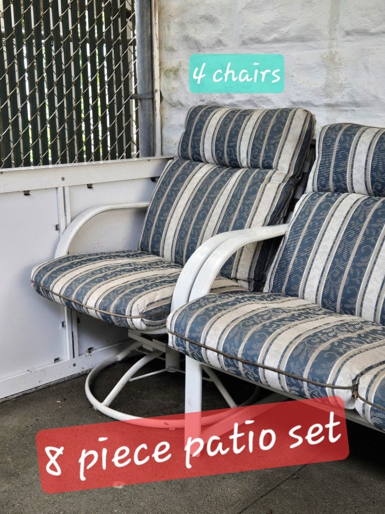 8 piece outdoor patio set