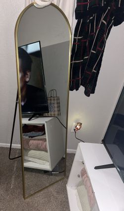 Large Gold Floor Mirror 