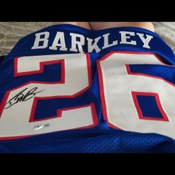 Saquon
Barkley Autographed Custom New york giants Jersey