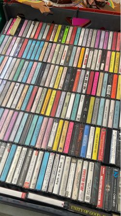 HUNDREDS AND HUNDREDS OF CASSETTE MUSIC AND BLANK TAPES SOLD SEPARATELY EACH