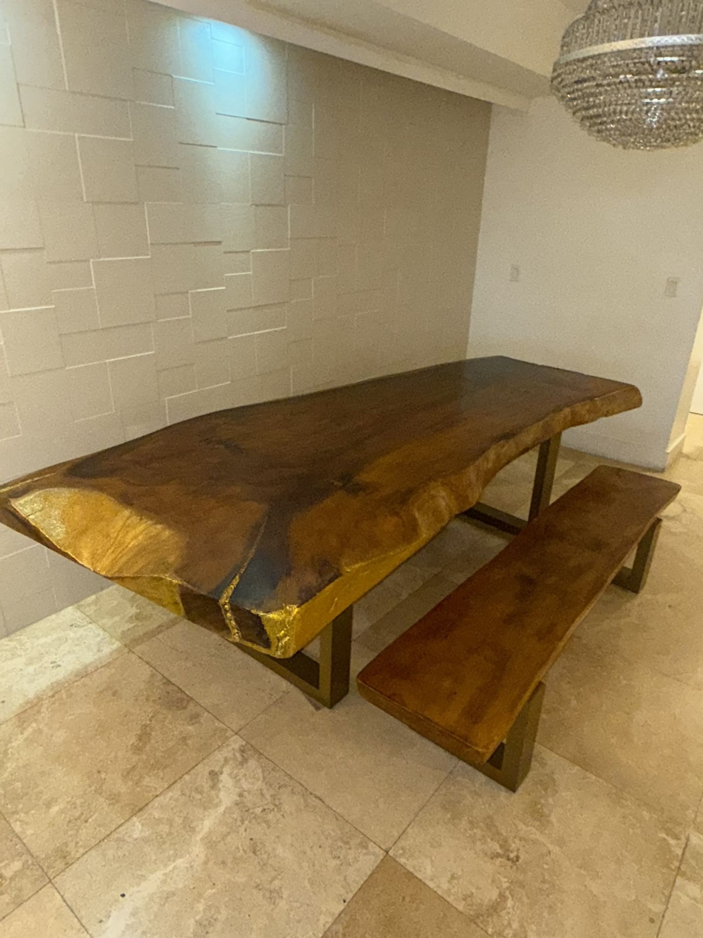 Dining Table With 2 Benches