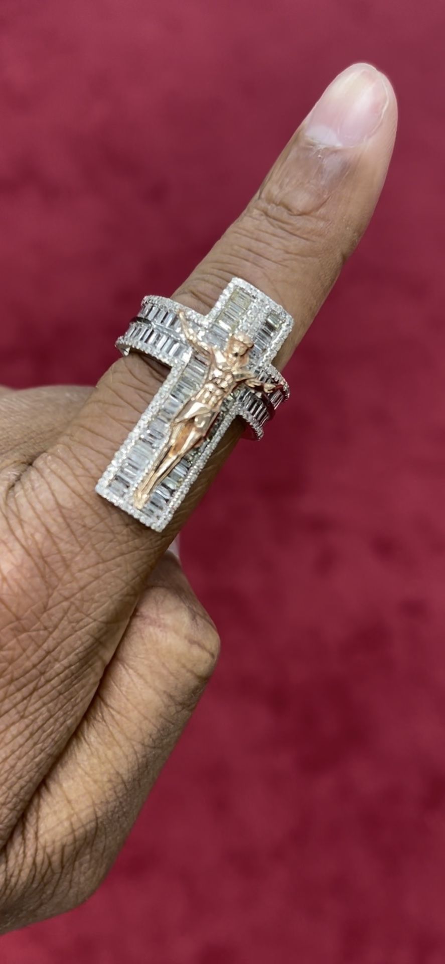 Diamond Cross Ring
