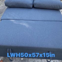 Sofa bed with twos cushion