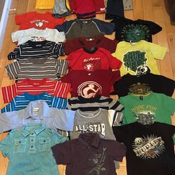 Large Boys' Clothing Lot 31 pieces  Graphic Tees Collared Shirts Short Sets  Size 3 years 3T  